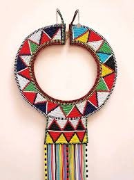 maasai stringed collar necklace